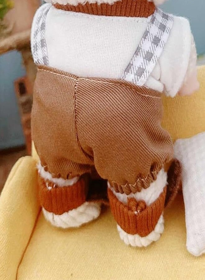 CALEMBOU Plush Doll Clothes ,Cute Stuffed Animal Clothes for Kimmon Mimon, 6 Inches Puppy Suit 3-Piece Set Soft Stuffed Plush Toy Dress Up Accessories - Image 4